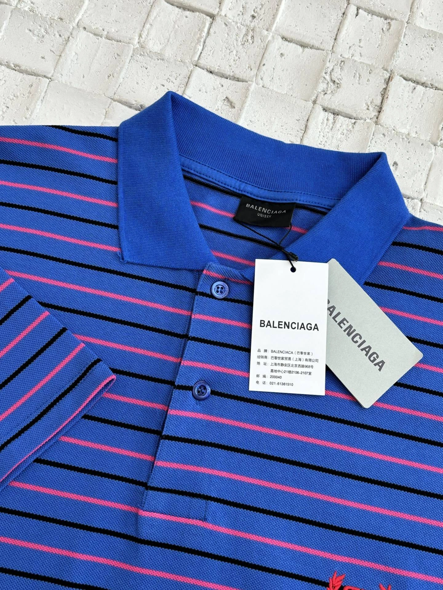 &wg.luxury- 218593i16 polo Cotton embroidery oversize 2colour item:E-F363F1024-2